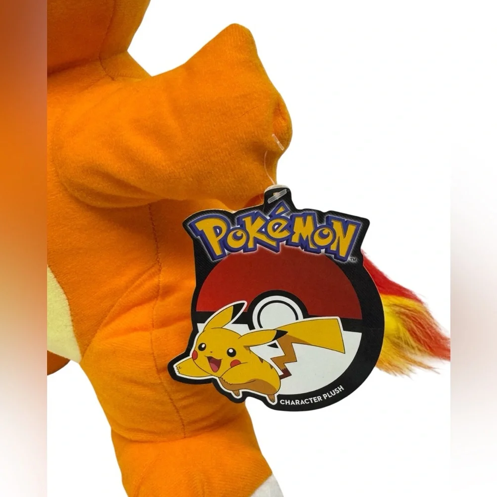 NWT 2020 Pokemon Toy Factory CHARMANDER Fire Tail 14” Stuffed Animal Toy w/ Tags